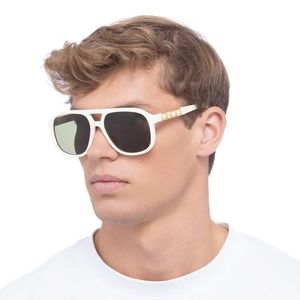 NEW GUCCI UNISEX AVIATOR WHITE SUNGLASSES GG1188S 005 EYEWEAR